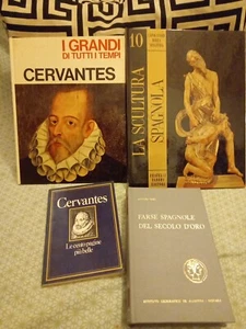 Lotto Cervantes 100 Pagine + Farse Spagnole Del Secolo D'Oro + Scultura Spagnola - Foto 1 di 8