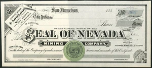 USA: Seal of Nevada Mining Co. - Bild 1 von 1