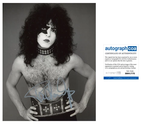 KISS Paul Stanley signed Autograph 8x10 Photo Autographed ACOA COA Cover