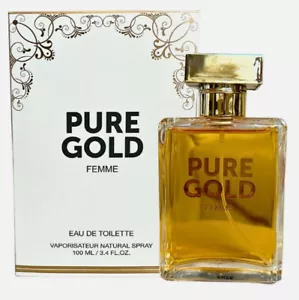 Pure Gold Women's Perfume 100ml Eau De Toilette Gift For Her Designer Fragrance - Picture 1 of 5