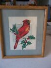 Drawing of a Cardinal 6" x 7 1/2" in  9 7/8" X 11 1/2" Frame 1999 unknown author