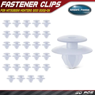 30 piezas clips de retención de panel basculante de nailon de 9 mm para Mitsubishi Montero 2001-en Foto 1 de 4