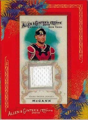 BRIAN McCANN 2010 TOPPS ALLEN & GINTER GAME USED JERSEY - Image 1 of 1