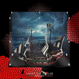 TECA IN PLEXIGLASS ACRILICO-SHOWCASE-TECA LEGO 6286 Skull's Eye Schooner - Imagen 1 de 3