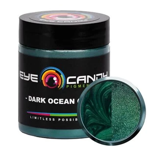Dark Ocean Green Mica Powder Pigment for DIY Arts and Crafts - Picture 1 of 9