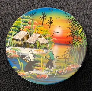 Vietnamese Hand Painted Plate - Picture 1 of 7