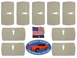 Trim Molding Clips Lower Body Side Stainless Fits 70-71 Cutlass Supreme 10pcs SG - Picture 1 of 5