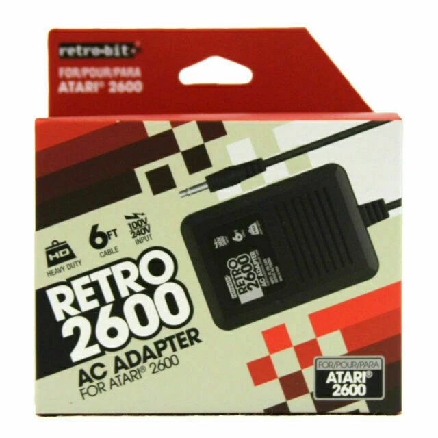 Retro-Bit RBATARI1229 AC Supply Adapter for The Atari 2600