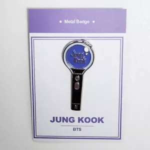 Insignia BTS Jungkook mercancía del ejército kpop coreano lo último edición limitada 1 x 0,5 pulgadas - Imagen 1 de 3