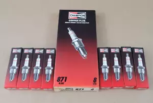 Set of 8 Champion Spark Plugs 871 RJ8C for 1956 PONTIAC CATALINA V8-5.2L - Picture 1 of 4
