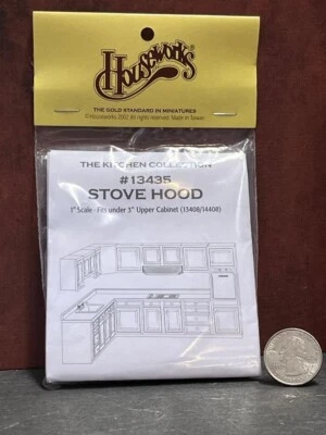 KIT CAMPANA ESTUFA MINIATURA CASA DE MUÑECAS HW 1:12 escala de una pulgada D102 Dollys Gallery Foto 1 de 2