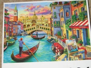 Puzzle 1000 pezzi Visti di Venezia 27x20 inserto incluso - Foto 1 di 2