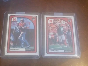 Lot 2 dylan raiola rookie rc card nebraska cornhuskers college 1st year season 1 - Picture 1 of 2
