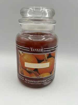 Yankee Candle Spiced Pumpkin Housewarmer Large 22oz Glass Jar Scented Orange NEW - Image 1 of 4