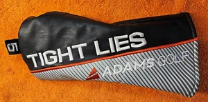 ADAMS GOLF TIGHT LIES 19* 5 FAIRWAY WOOD HEADCOVER BLACK - GRAY - ORANGE - Picture 1 of 2
