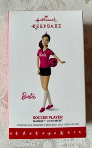 Hallmark Keepsake 2016 Barbie Doll Christmas Ornament Soccer Player New - Picture 1 of 1