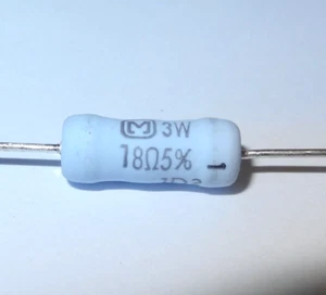 2 pcs, 18 ohm, 3W , ERG-3SJ180, metal oxide film resistors - Picture 1 of 1