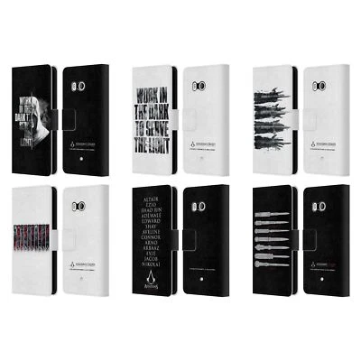 FUNDA BILLETERA LIBRO CUERO TIPOGRAFÍA ASSASSIN'S CREED LEGACY PARA TELÉFONOS HTC 1 Foto 1 de 4