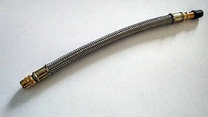 Flexible Air Tyre Valve Extension Adaptor - Steel Braided - Extent Tyre Pumps - Picture 1 of 3