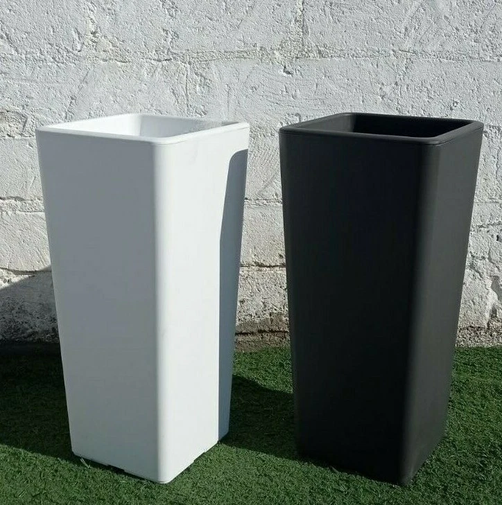 VASO QUADRATO ALTO 65 CM cache-pot CLOU VECA MODERNO INTERNO ESTERNO GIARDINO  - Immagine 1 di 1