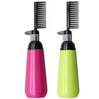  2 Pcs Plastic Hair Color Comb Bottle Hairstyling Coloring Bottles Applicator