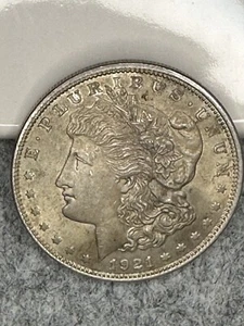 1921-P Morgan Silver Dollar - Picture 1 of 14