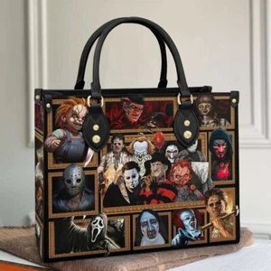 Halloween Horrorfilm Leder Handtasche Geldbörse, Figur Halloween Schultertasche - Bild 1 von 3