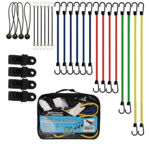 XSTRAP STANDARD Bungee Cords Assortment Bag 28 Pieces - Includes 18”, 24”, 32”, - Picture 1 of 8