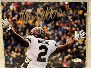 J.K. Dobbins Signed Ohio State Buckeyes 8x10 Photo JSA - Picture 1 of 5