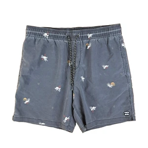 Billabong Boardshorts Mens Size Large Black Recycler Sundays Layback Drawstring - Picture 1 of 16