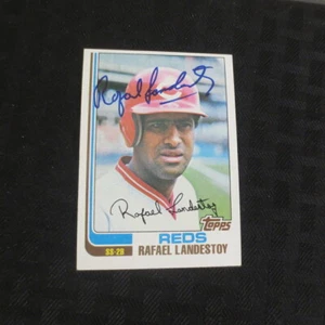 1982 Topps #361 Rafael Landestoy Reds Autograph - Picture 1 of 1