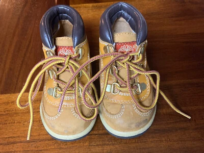 Timberland Wheat Leather Boots Toddler Boy Size 6M - Image 1 of 4