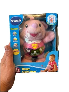 Vtech Happy Lights Bear Plush New in Box Pink - Picture 1 of 3