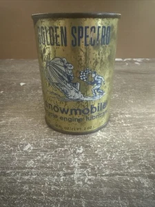 Vtg Golden Spectro Synthetic Blend Snowmobile Oil Full Metal 18 oz. Can - USA - Picture 1 of 12