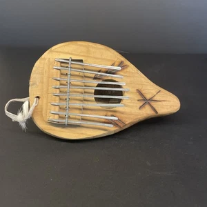 Thumb Piano Made From A Gourd, 7.5” Long - Picture 1 of 6