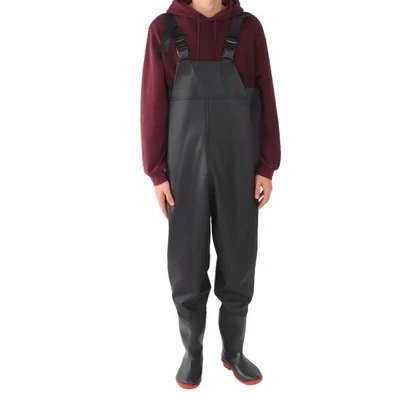 Unisex Outdoor Fishing Waders Stocking Foot Waterproof Breathable Chest Wading - Image 1 of 4