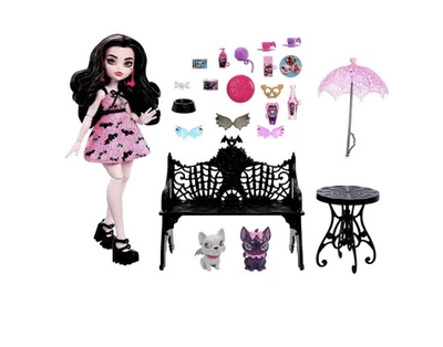 Monster High Draculaura “Bite In The Park” Doll Playset HNF90 Mattel