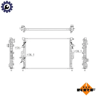 RADIATOR ENGINE COOLING 550006 FOR TXDA/UFMA/UKMA/T7MB/T7MA/TXMA 2.0L 4cyl - Image 1 of 4
