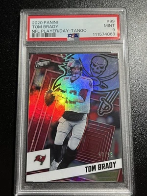 2020 Panini Player of the Day Tango Tom Brady PSA 9 Out Of 99!!! Rare POP 5!! - Image 1 of 2