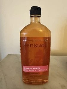 Bath & Body Works Aromatherapy Sensual Jasmine Vanilla Body Wash Foam Bath NEW - Picture 1 of 10