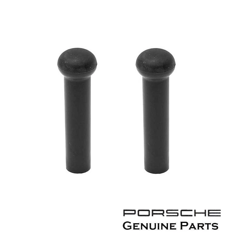 Perilla de bloqueo de puerta Porsche 911 930 (2 perillas negras) GENUINA tirador de bloqueo 90153167121 Foto 1 de 1