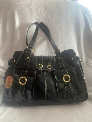 MAXX NEW YORK  Signature Patent PVC Large Black Shoulder bag - Image 1 of 4