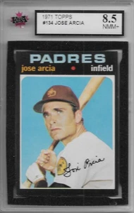 1971 TOPPS BASEBALL Jose Arcia #134 KSA 8.5 NMM+ San Diego Padres - Picture 1 of 2
