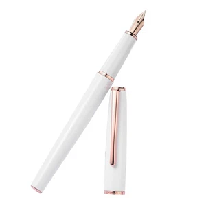 Vintage HongDian 920 Metal Fountain Pen Rose Gold Plated EF/F Nib 0.4/0.5mm g - Picture 1 of 16