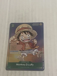 Monkey D Luffy P-037 1st Anniversary Tournament STAMP Promo Holo One Piece Card - Bild 1 von 2