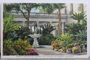 California CA San Marino Huntington Library Art Gallery Postcard Old Vintage PC - Picture 1 of 2