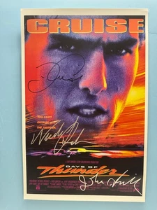 DAYS OF THUNDER MOVIE POSTER 11x17 SIGNED BY 3 AUTHENTICATED wCOA FREE SHIP - Picture 1 of 3