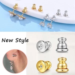 Jewelry Findings Earring Back Stoppers Pierced Earrings Accessories Women Men - Picture 1 of 10