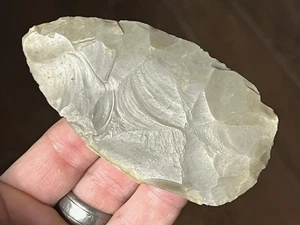 HERVORRAGENDES EIFÖRMIGES MESSER TEXAS PFEILSPITZE AUTHENTISCHES INDISCHES ARTEFAKT TT2 - Bild 1 von 6