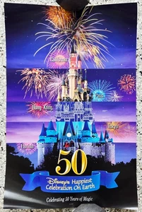 Póster Disney Feliz Celebración en la Tierra Celebrando 50 Años de Magia Nuevo - Imagen 1 de 1